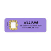 友だち™ |誕生日覗き窓 ラベル (正面)