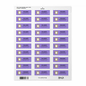 友だち™ |誕生日覗き窓 ラベル (フルシート)