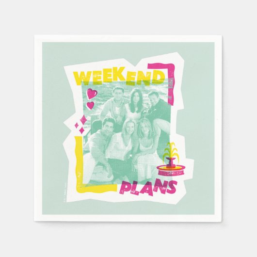 友だち™ |週末計画 スタンダードカクテルナプキン (正面)