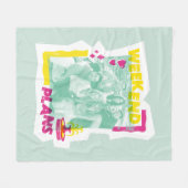 友だち™ |週末計画 フリースブランケット (正面(横))