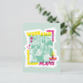友だち™ |週末計画 ポストカード (スタンド正面)