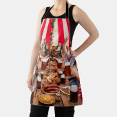 友だち、食べ物、お祭り エプロン (インサイチュ)