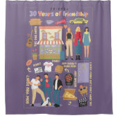 友だち™ | 30年の友情 シャワーカーテン (正面)