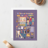 友だち™ | 30年の友情 ノートカード (正面/裏面インサイチュ)