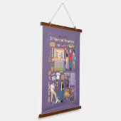 友だち™ | 30年の友情 吊り下げ型タペストリー (傾斜あり)