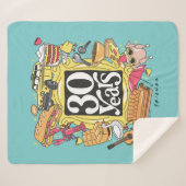 友だち™ | 30年グラフィック シェルパブランケット (正面(横))