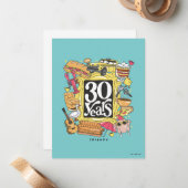 友だち™ | 30年グラフィック ノートカード (正面/裏面インサイチュ)