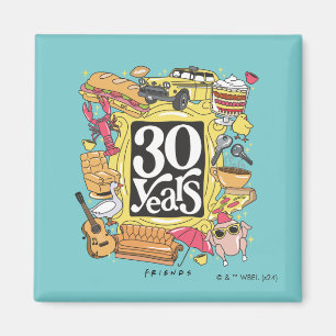 友だち™ 30年グラフィック マグネット