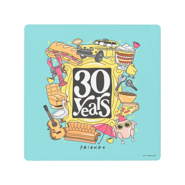 友だち™ | 30年グラフィック メタルプリント (正面)