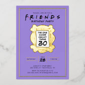 友だち™ | 30歳の誕生日を迎えた人 箔招待状 (正面)