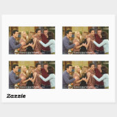 友だち™ | Cast Thanksgiving Group Hug 長方形シール (シート)