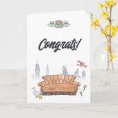 友だち™ | Central Perkおめでとうございます カード (黄色い花)