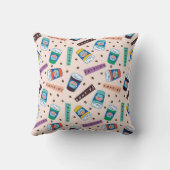 友だち™ Central Perkコーヒ鮮やかーパターン クッション (裏面)