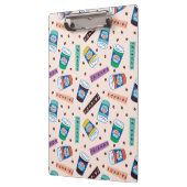 友だち™ Central Perkコーヒ鮮やかーパターン クリップボード (左)