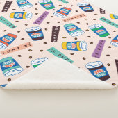 友だち™ Central Perkコーヒ鮮やかーパターン シェルパブランケット (3/4)