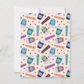 友だち™ Central Perkコーヒ鮮やかーパターン ノートカード (正面)