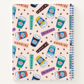 友だち™ Central Perkコーヒ鮮やかーパターン ノートブック (裏面)