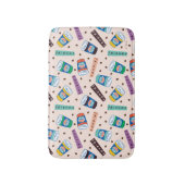 友だち™ Central Perkコーヒ鮮やかーパターン バスマット (正面縦)