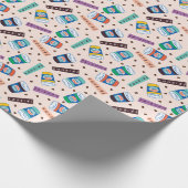 友だち™ Central Perkコーヒ鮮やかーパターン ラッピングペーパー (角)