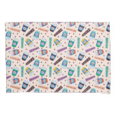 友だち™ Central Perkコーヒ鮮やかーパターン 枕カバー (正面)