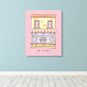 友だち™ | Central Perk Cartoonコーヒーショップ キャンバスプリント (インサイチュ (ウッドフロア))