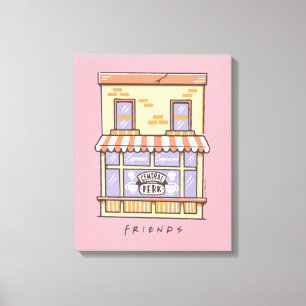 友だち™ Central Perk Cartoonコーヒーショップ キャンバスプリント