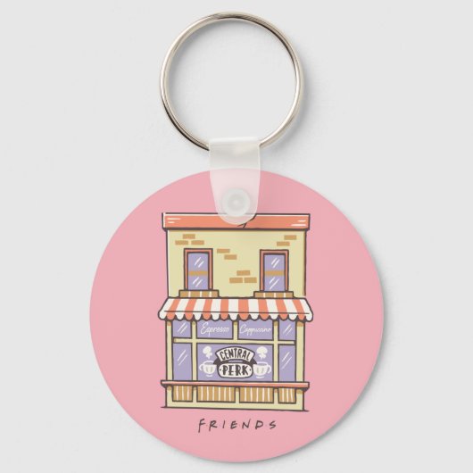 友だち™ | Central Perk Cartoonコーヒーショップ キーホルダー (正面)