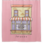 友だち™ | Central Perk Cartoonコーヒーショップ シャワーカーテン (正面)