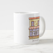 友だち™ | Central Perk Cartoonコーヒーショップ ジャンボコーヒーマグカップ (正面右)