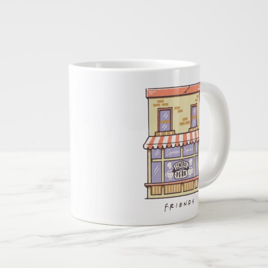 友だち™ | Central Perk Cartoonコーヒーショップ ジャンボコーヒーマグカップ (正面右)