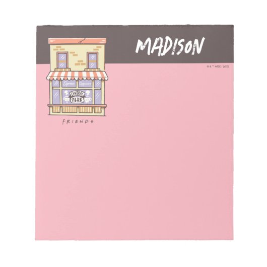 友だち™ | Central Perk Cartoonコーヒーショップ ノートパッド (正面)