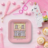 友だち™ | Central Perk Cartoonコーヒーショップ ペーパープレート (パーティー)