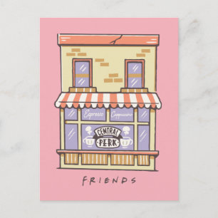 友だち™ Central Perk Cartoonコーヒーショップ ポストカード