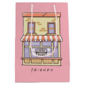 友だち™ | Central Perk Cartoonコーヒーショップ ミディアムペーパーバッグ (裏面)