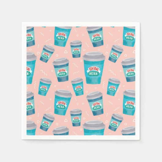 友だち™ | Central Perk Coffee Cupパターン スタンダードカクテルナプキン (正面)