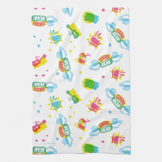 友だち™ | Central Perk Neon Pattern キッチンタオル (縦)