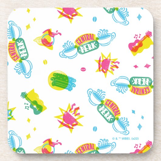 友だち™ | Central Perk Neon Pattern コースター (正面)
