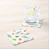 友だち™ | Central Perk Neon Pattern スクエアペーパーコースター (インサイチュ)