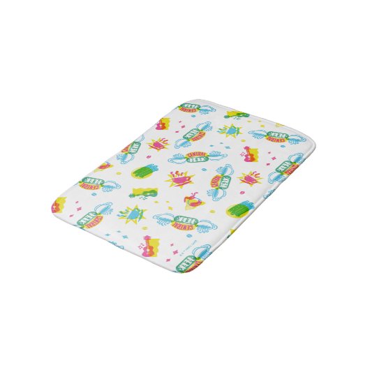 友だち™ | Central Perk Neon Pattern バスマット (アングル)