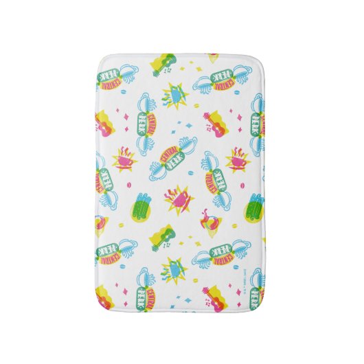 友だち™ | Central Perk Neon Pattern バスマット (正面縦)
