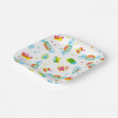 友だち™ | Central Perk Neon Pattern ペーパープレート (傾斜あり)