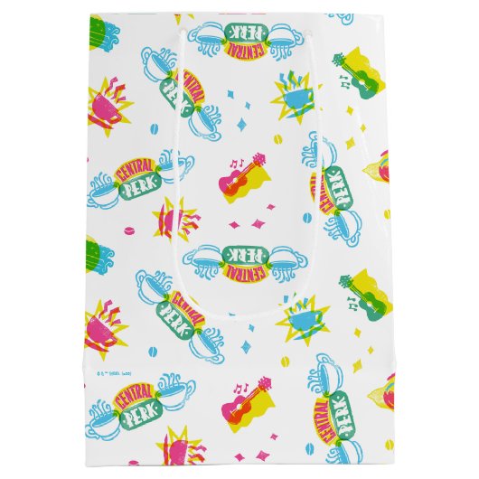 友だち™ | Central Perk Neon Pattern ミディアムペーパーバッグ (裏面)