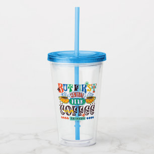 友だち™ First Coffee 鮮やか Graphic アクリルタンブラー