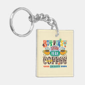 友だち™ | First Coffee 鮮やか Graphic キーホルダー (正面左)