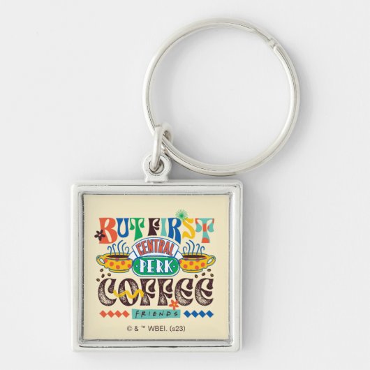 友だち™ | First Coffee 鮮やか Graphic キーホルダー (正面)