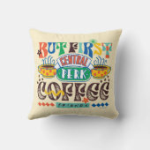 友だち™ | First Coffee 鮮やか Graphic クッション (裏面)