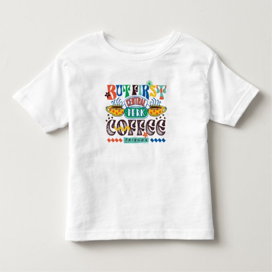 友だち™ | First Coffee 鮮やか Graphic トドラーTシャツ (正面)