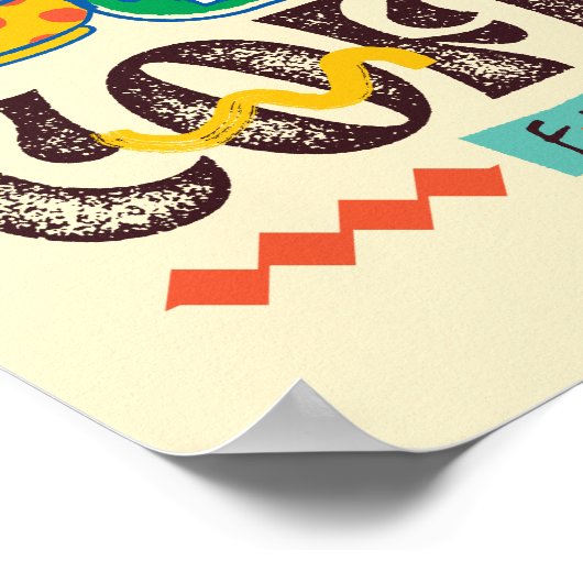 友だち™ | First Coffee 鮮やか Graphic ポスター (角)