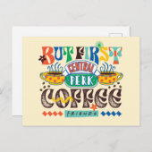 友だち™ | First Coffee 鮮やか Graphic ポストカード (正面/裏面)