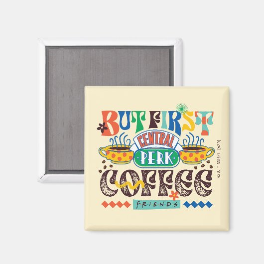 友だち™ | First Coffee 鮮やか Graphic マグネット (正面/裏面)